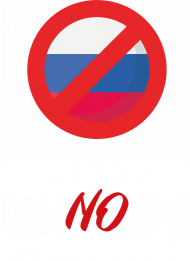 Koszulka "WE SAY NO RUSSIA"