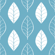 Torba "Duże liście" niebieska