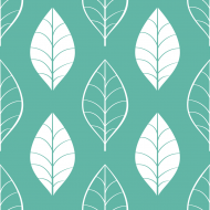 Poduszka "Duże liście" zielona