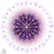 Mandala fioletowego płomienia