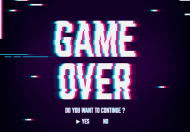 bluza z kapturem "game over"