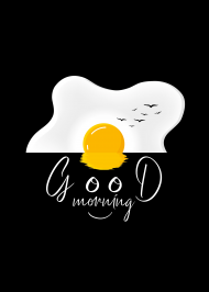 Good morning egg plakat