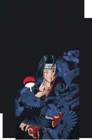 Koszulka Anime Itachi Naruto