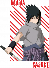 Koszulka Sasuke Uchiha Naruto dla dziecka