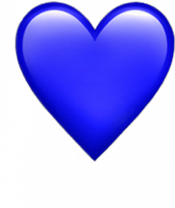 T-Shirt | Blue heart and rose