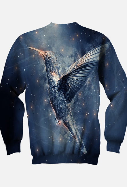 BLUZA DAMSKA Z MOTYWEM ,,KOLIBRA,,