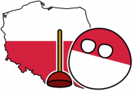 Duży plecak Polandball + kontur Polski