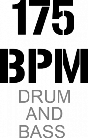 Koszulka DNB Drum and Bass biała