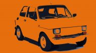 Fiat 126p Maluch POMARAŃCZOWA