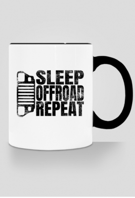 SLEEP OFFROAD REPEAT Jeep Wrangler YJ Kubek z czarnym uchem - 10W40 PetrolWear