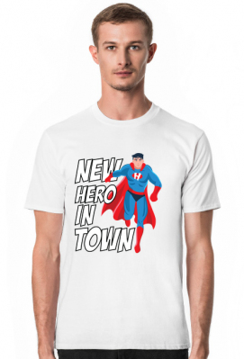 Koszulka "New Hero in Town" - superman - EntertainmentWorld