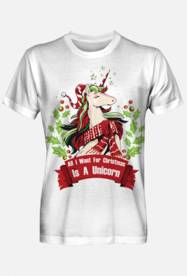 all i want for christmas is a unicorn - jednorożec na święta - EntertainmentWorld