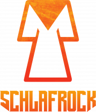 Koszulka SchlafRock z pomarańczowym nadrukiem