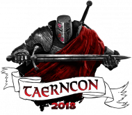 Czarna męska koszulka TaernCon 2018