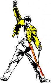 Freddie Mercury Figure - leworęczny