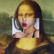 Mona Lisa z lizakiem