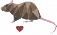 I love RATS 1 koszulka męska czarna
