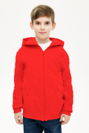 Dziecięca bluza z kapturem na zamek szary