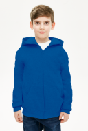 Dziecięca bluza z kapturem na zamek szary