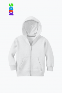 Dziecięca bluza z kapturem na zamek szary