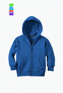 Dziecięca bluza z kapturem na zamek szary