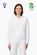 Eco bluza z kapturem damska S&S Drummer - White