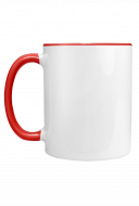 Mug with black handle