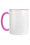 Mug with black handle