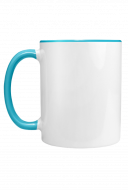 Mug with black handle