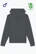 Eco bluza z kapturem męska czarna - DRUMMER