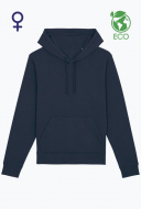 Eco bluza z kapturem damska biała - DRUMMER