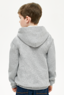 Dziecięca lekka bluza z kapturem szary