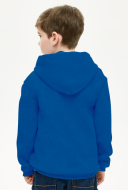 Dziecięca bluza z kapturem na zamek szary