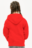 Dziecięca bluza z kapturem na zamek szary