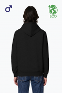 Eco bluza z kapturem męska biała - DRUMMER