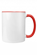 Mug with black handle