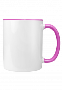 Mug with black handle