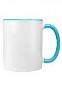 Mug with black handle