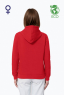 Eco bluza z kapturem damska S&S Drummer - White