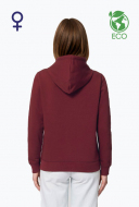 Eco bluza z kapturem damska S&S Drummer - White